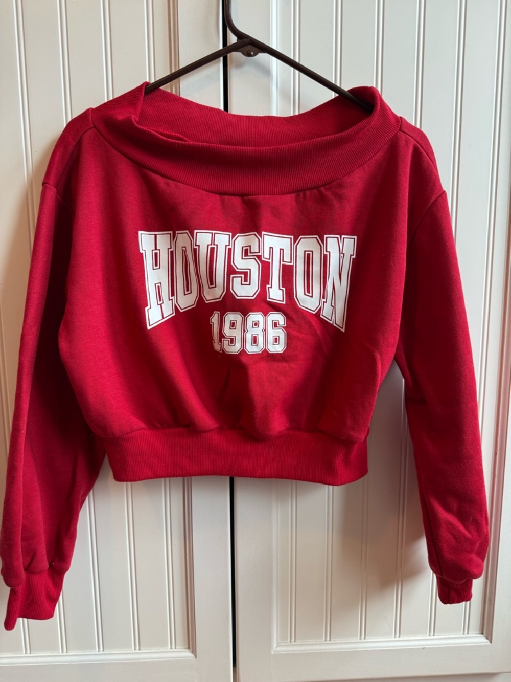 Red (off the shoulder) Houston Sweater